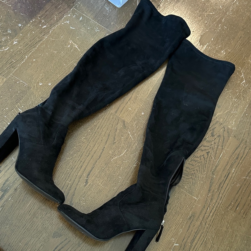 Steve Madden Black Over-the-Knee Boots